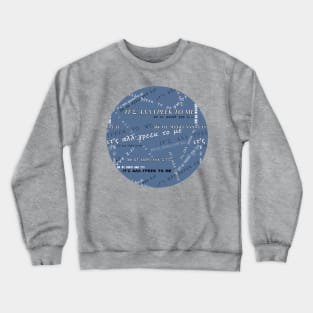 It's all Greek to me PATTERN # White On Blue-Grey * ΙΤ'Σ ΑΛΛ ΓΡΕΕΚ ΤΟ ΜΕ Crewneck Sweatshirt